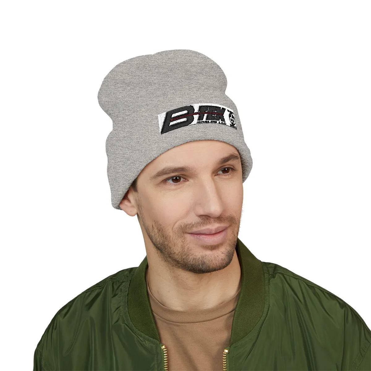 Bick logo embroidered cuffed beanie | Embroidery cuff beanie