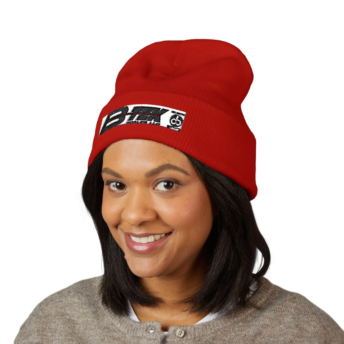 Bick logo embroidered cuffed beanie | Embroidery cuff beanie