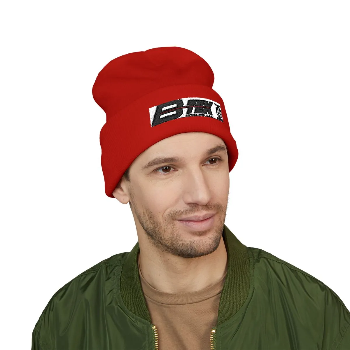 Bick logo embroidered cuffed beanie | Embroidery cuff beanie