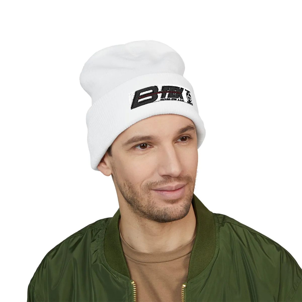 Bick logo embroidered cuffed beanie | Embroidery cuff beanie